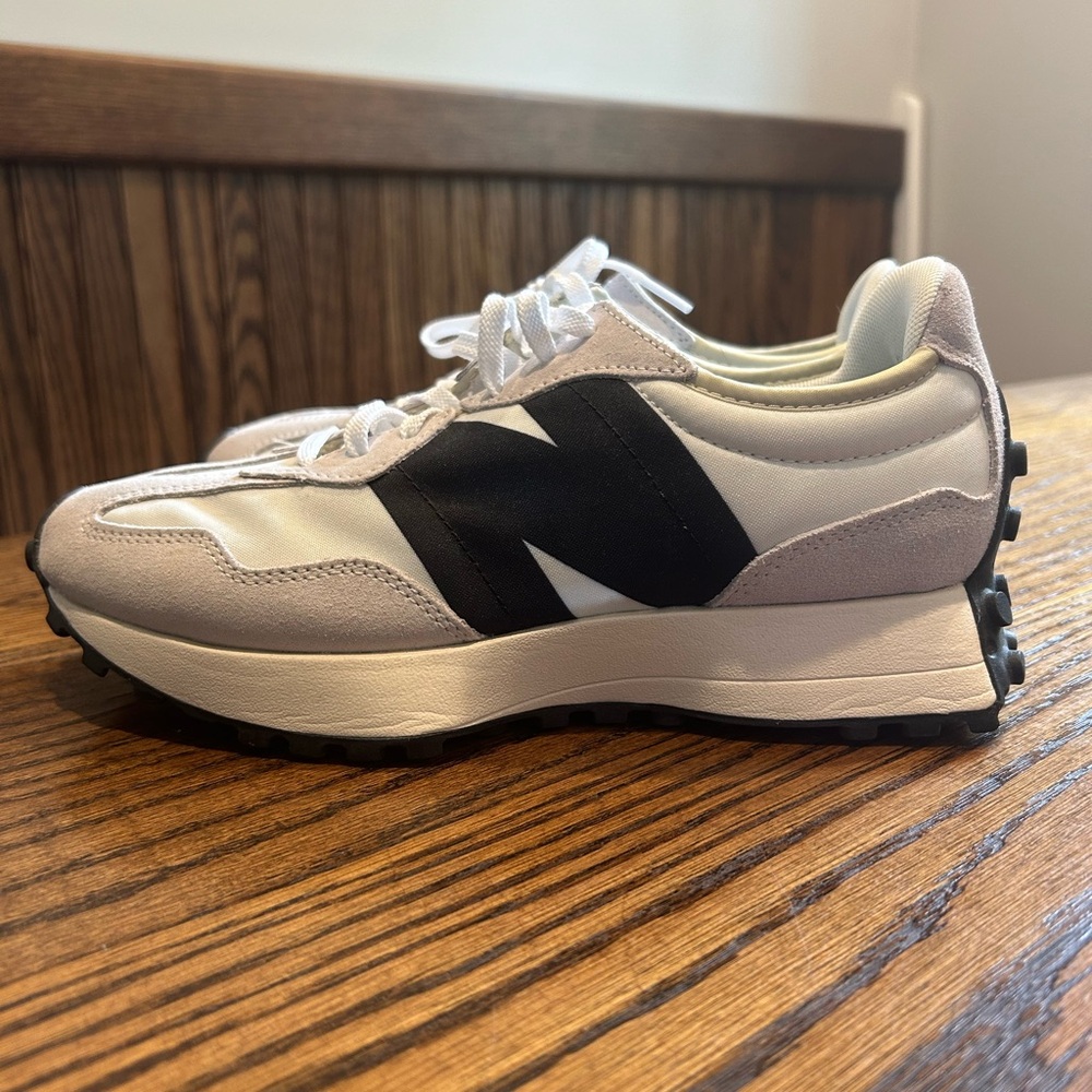 New Balance White and Black Athletic Shoes
